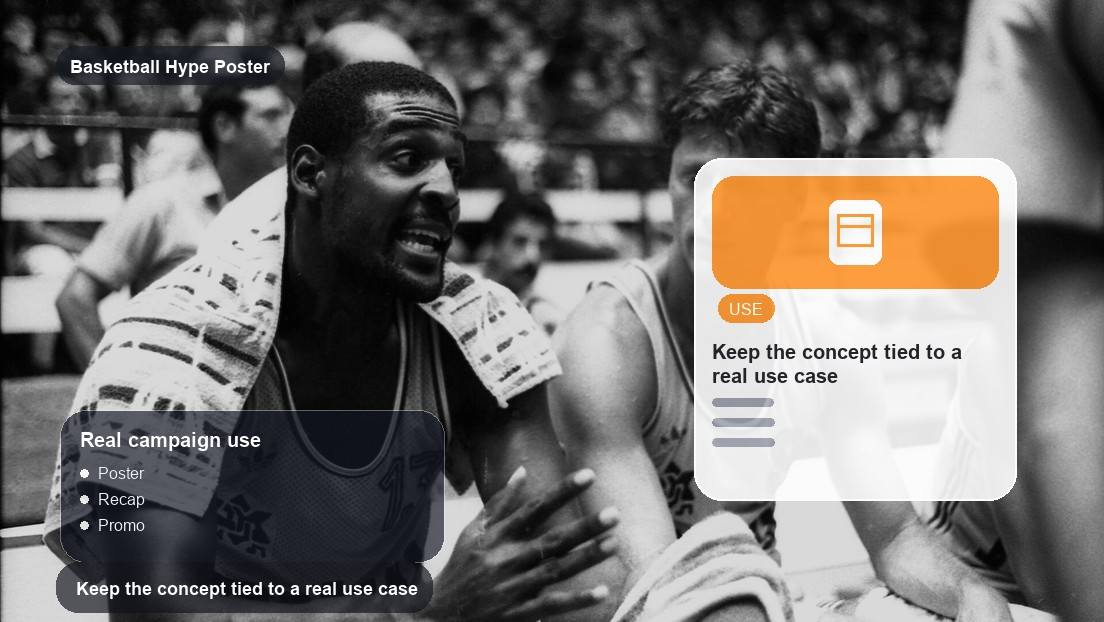 Basketball Hype Poster Maker realistic image for keep the concept tied to a real use case