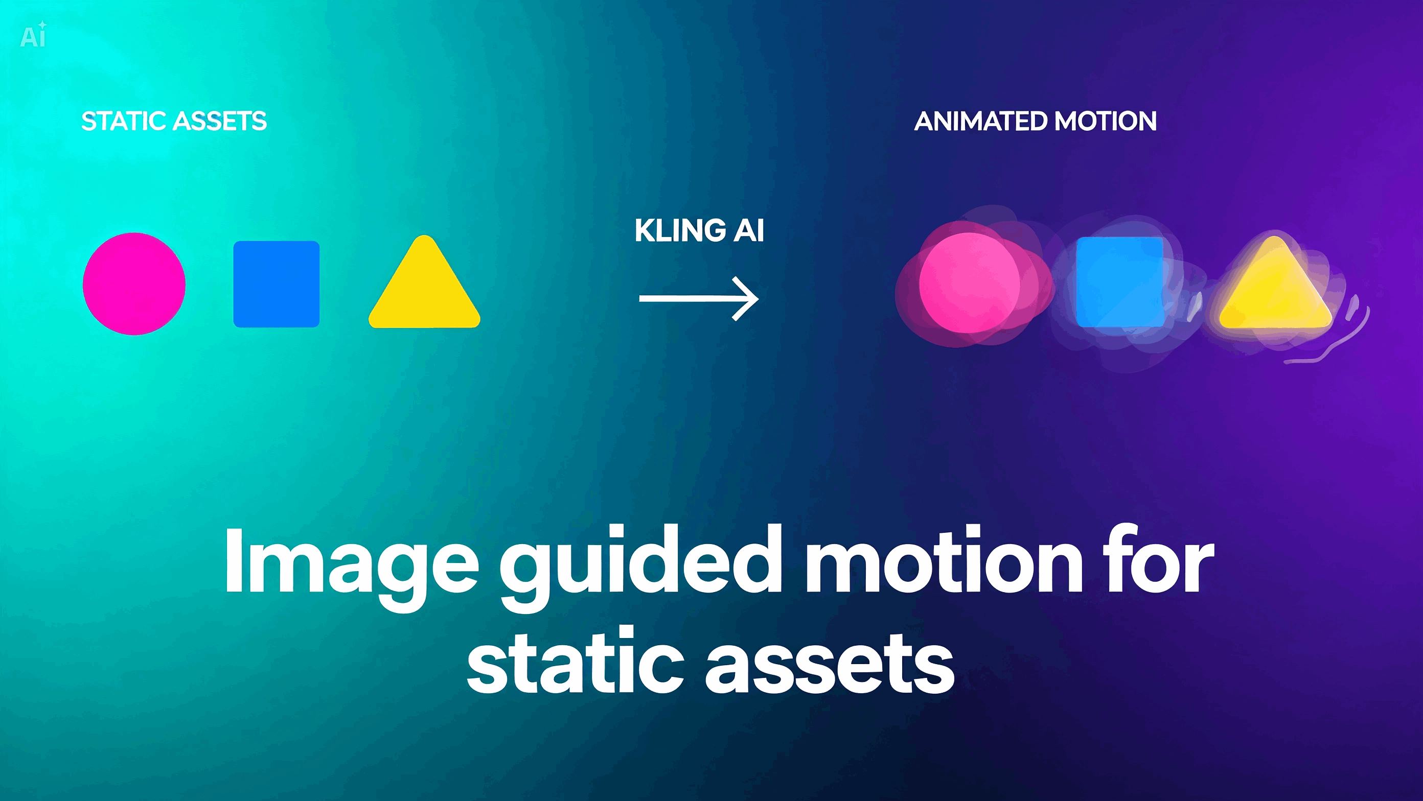 Image guided motion for static assets