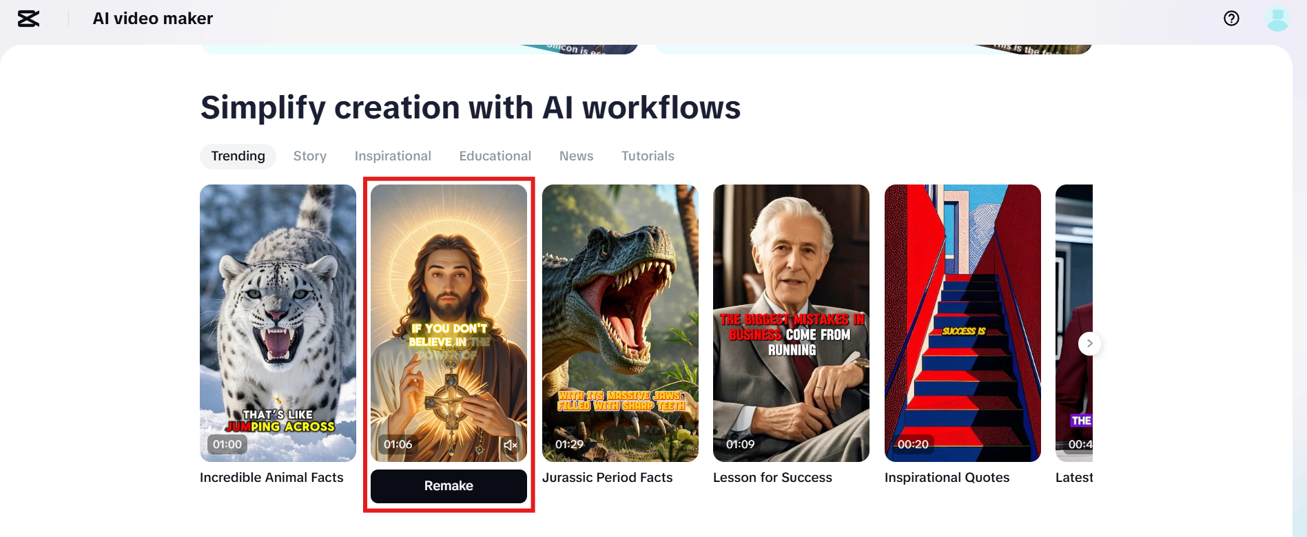Piliin ang template at tingnan ang preview