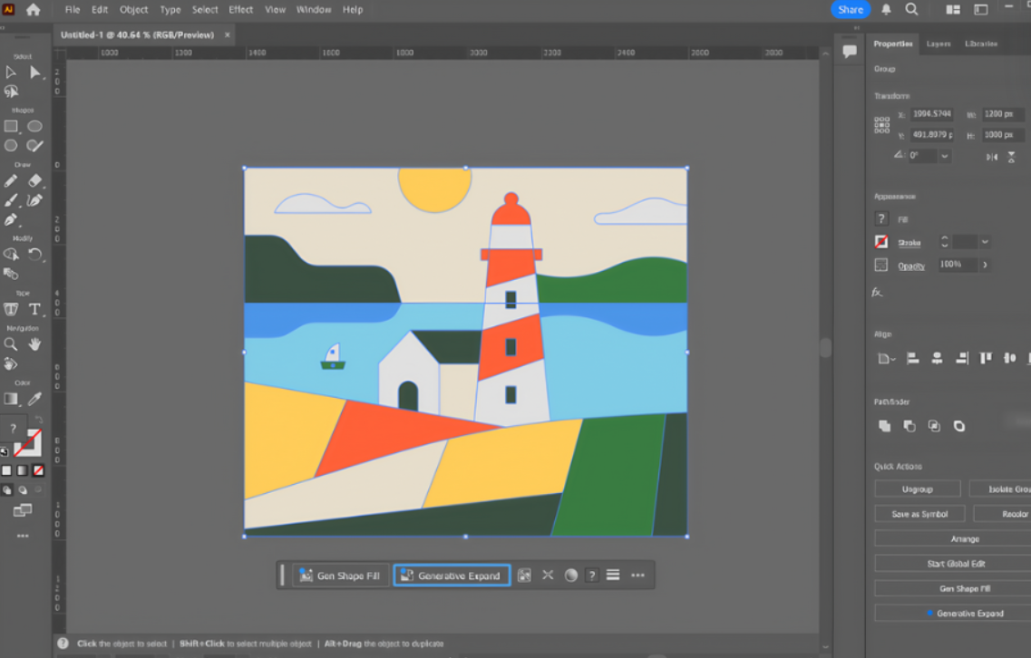 Інтерфейс Adobe Illustrator