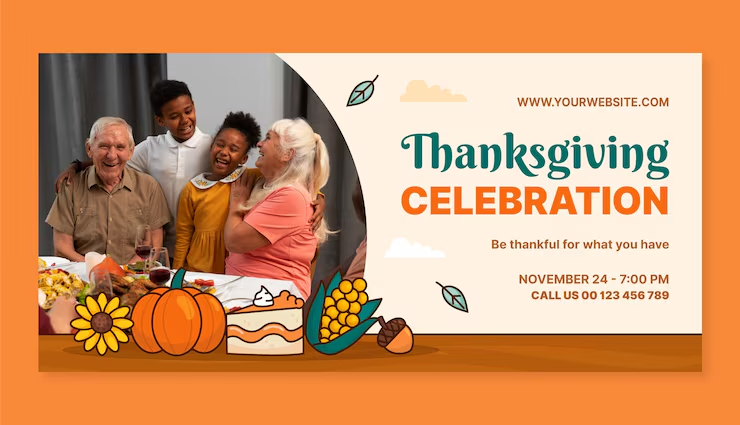Personalized family Thanksgiving banner