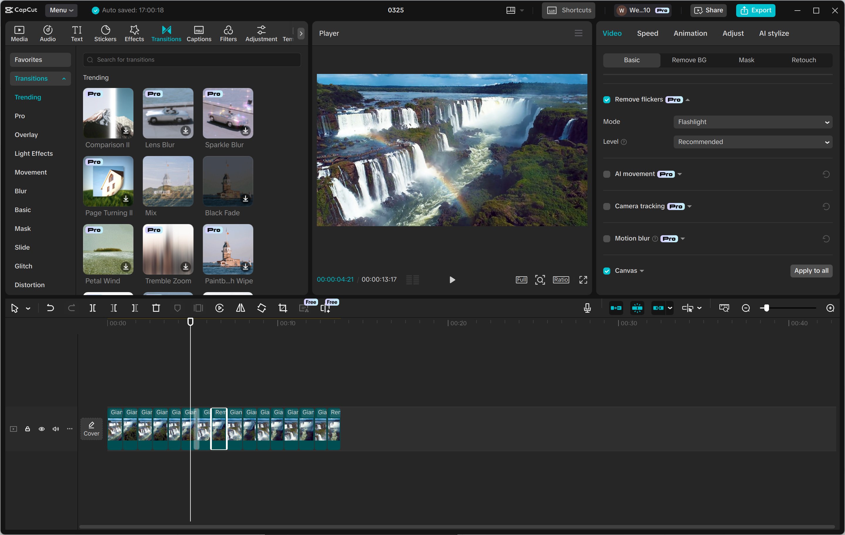 Interface of the CapCut desktop video editor - another way to add and edit image sequences