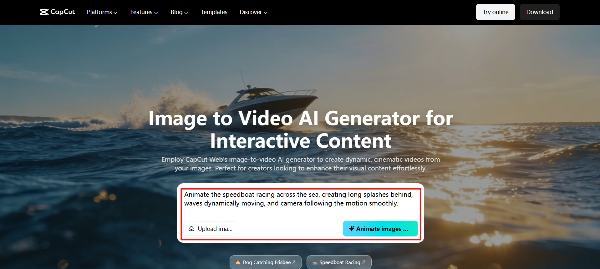 Use AI video generator