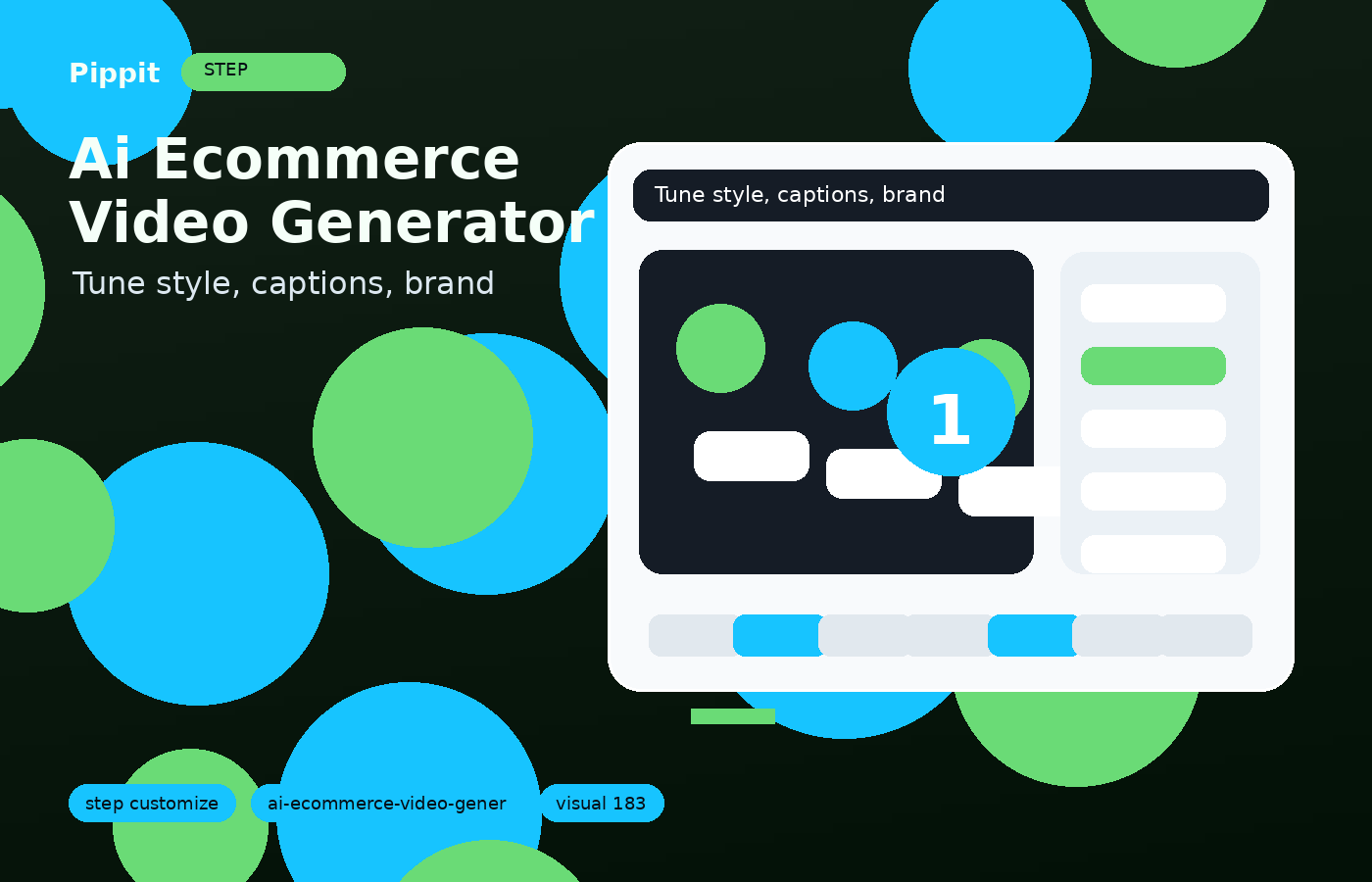 ai ecommerce video generator customization workflow in Pippit