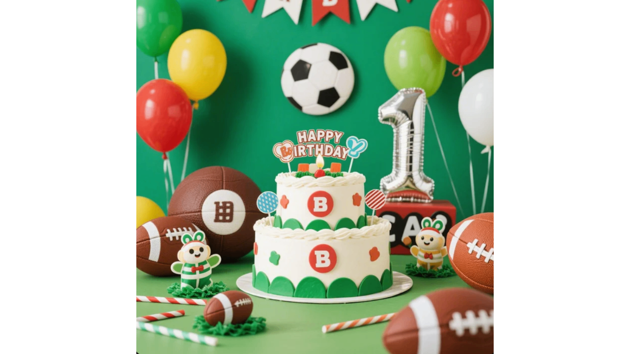 Sports-themed birthday invites