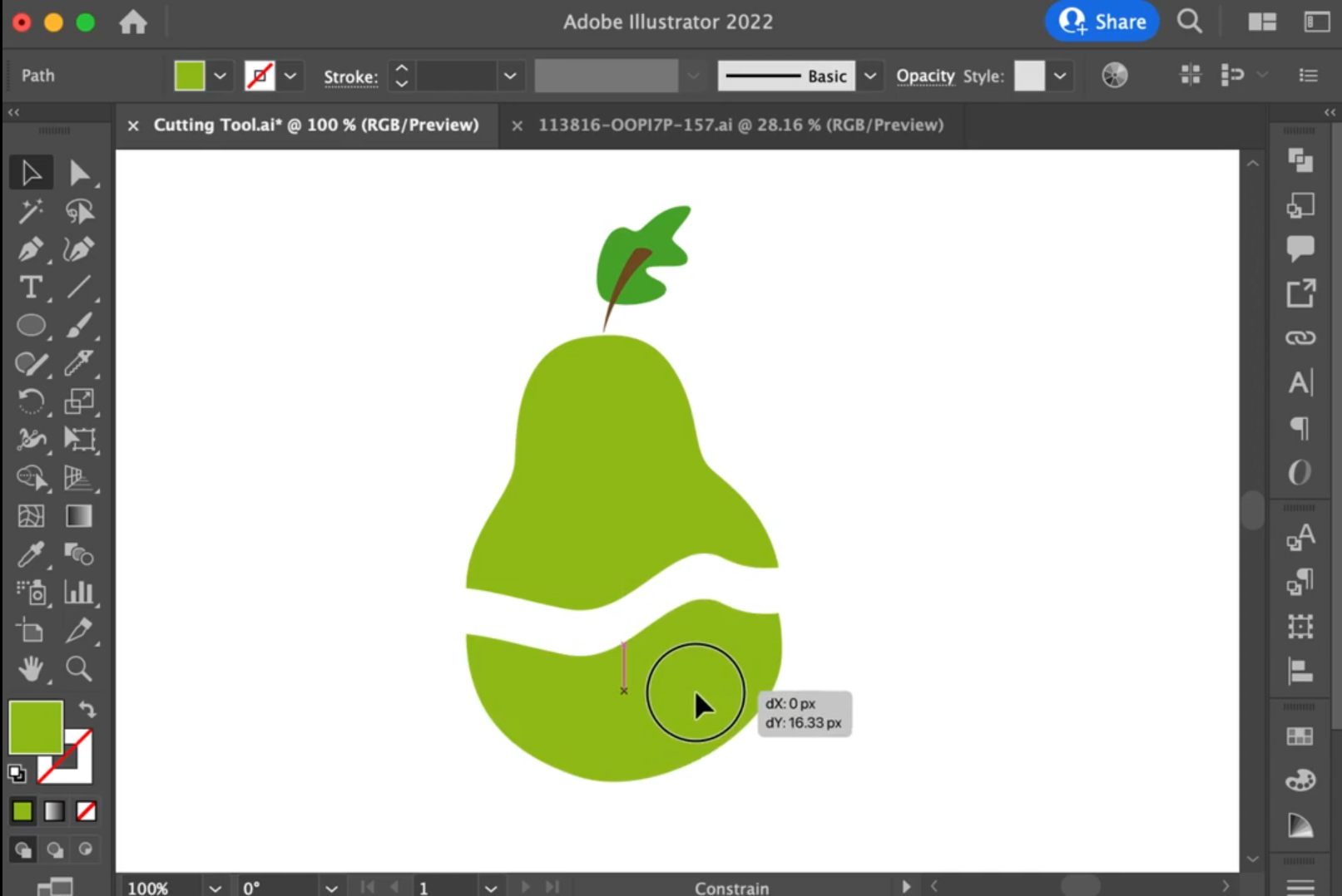 Separate or delete parts