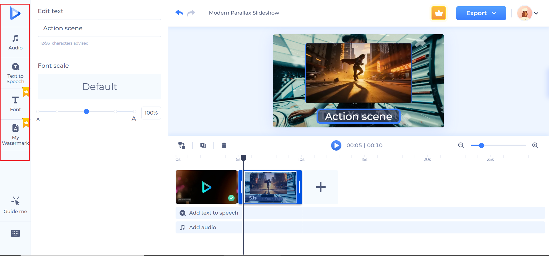 Customize your story