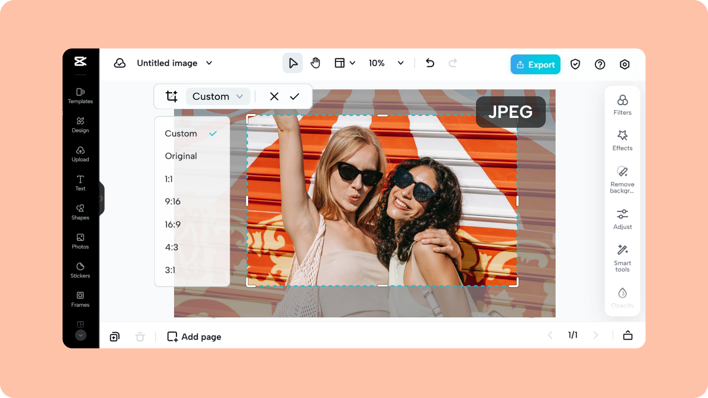 crop jpeg online
