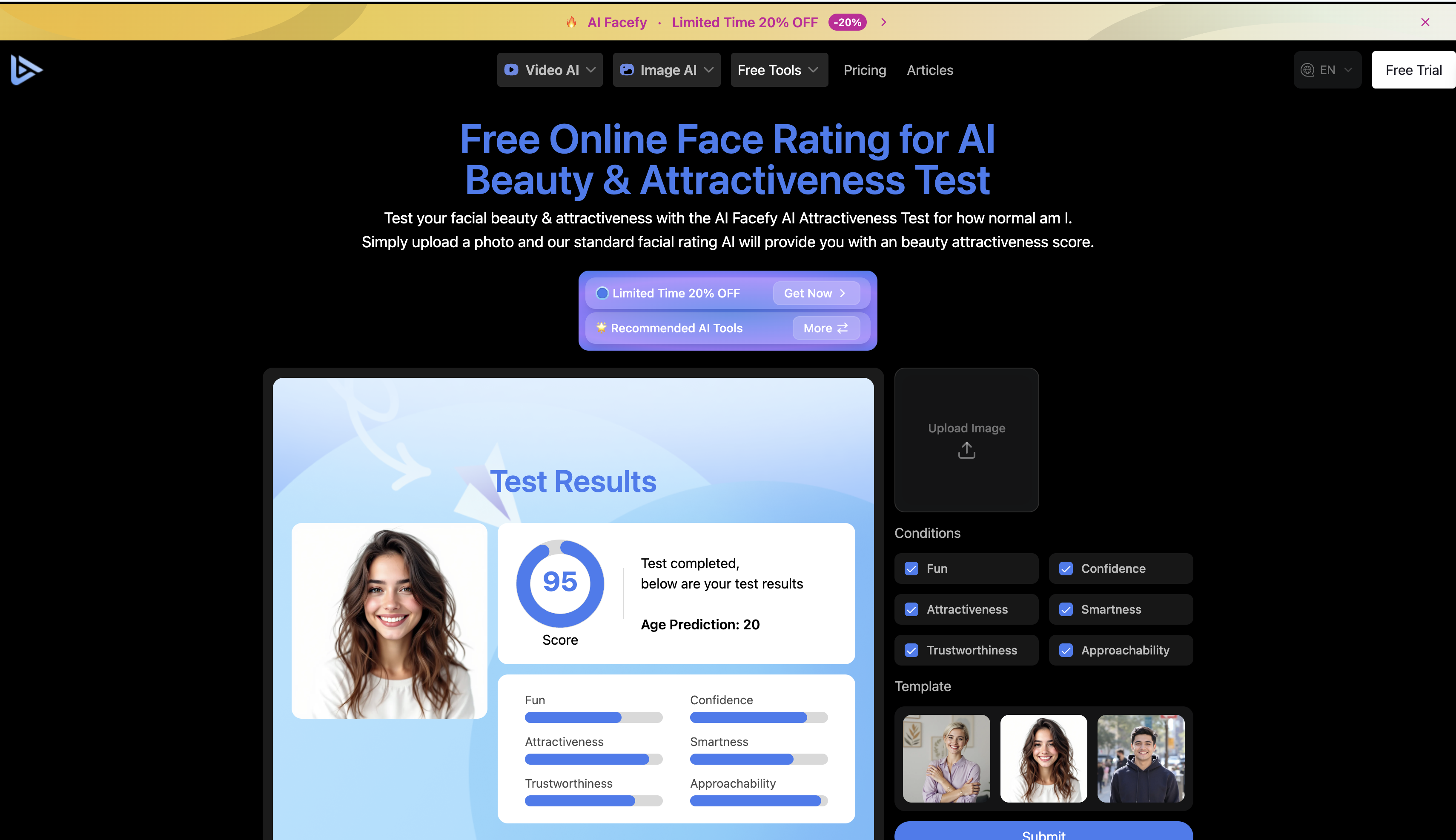 AIFacefy interface
