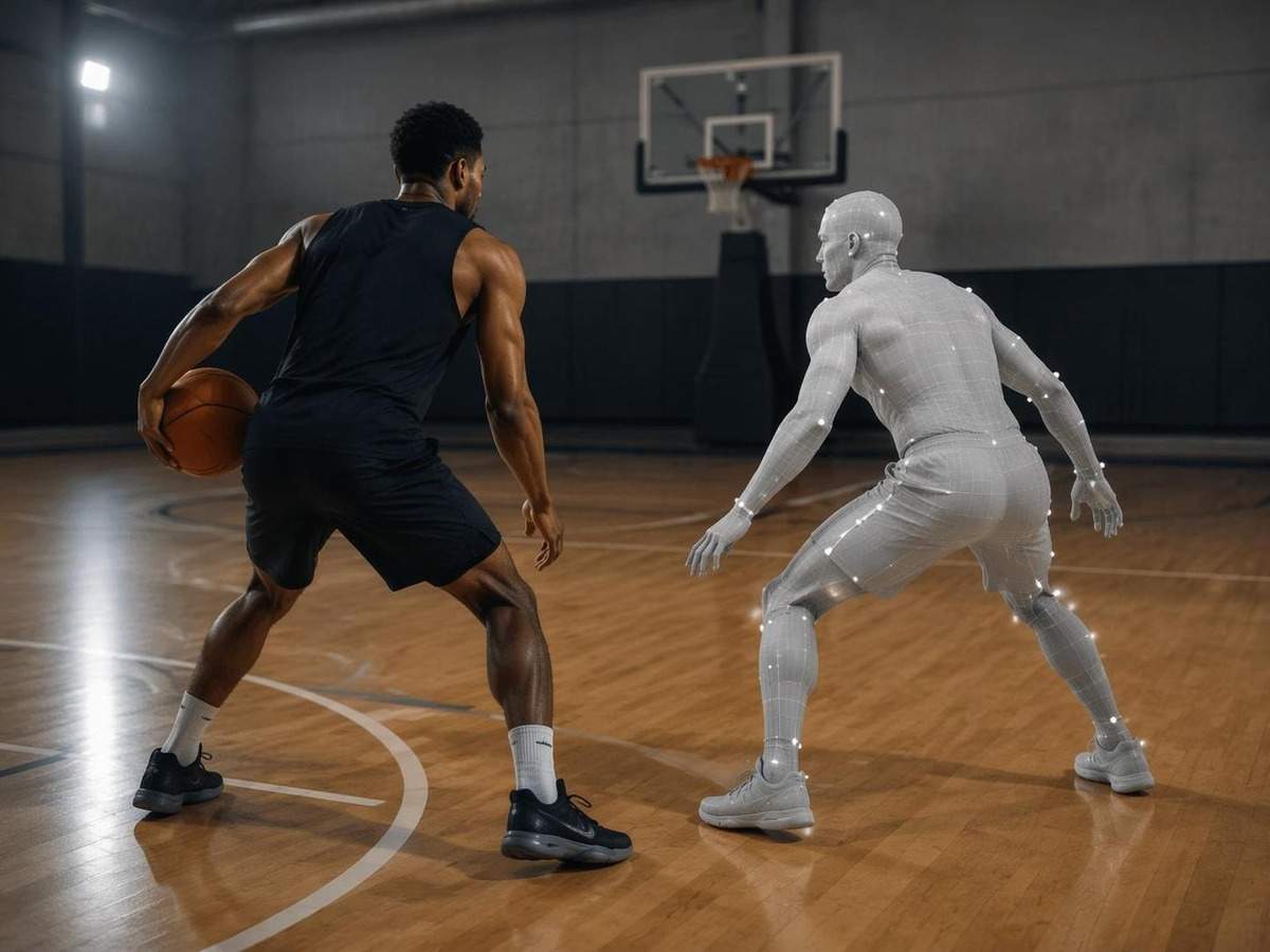 Basketball Bewegung Übertragung AI prompt Abdeckung 3 in 4: 3