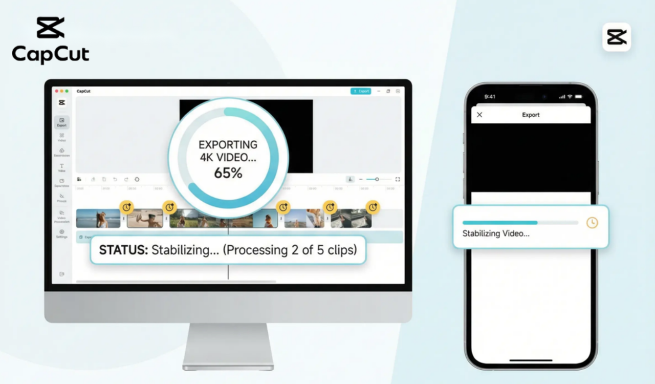 export stabilizing on CapCut