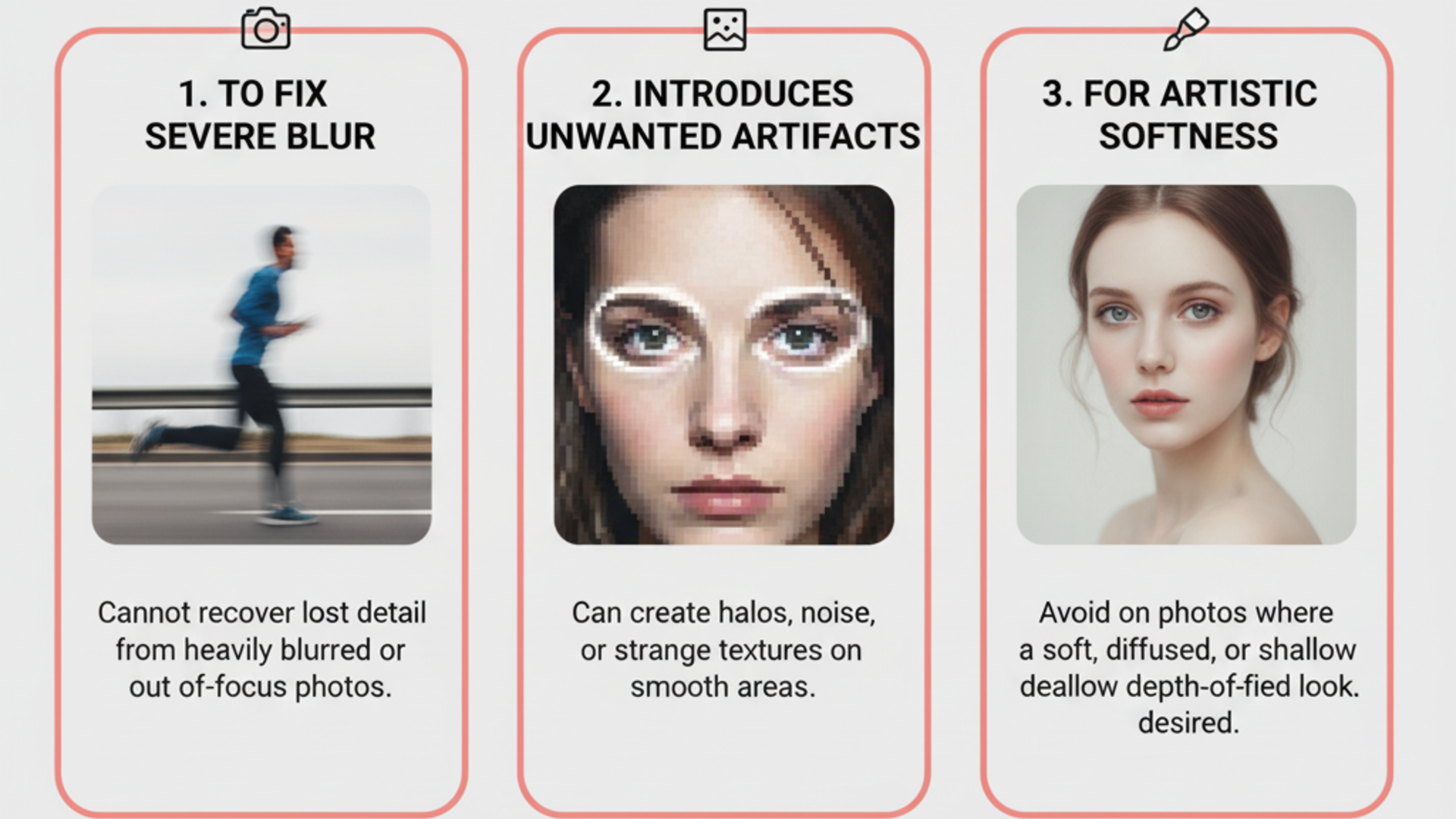 不值得使用照片清晰工具的時機