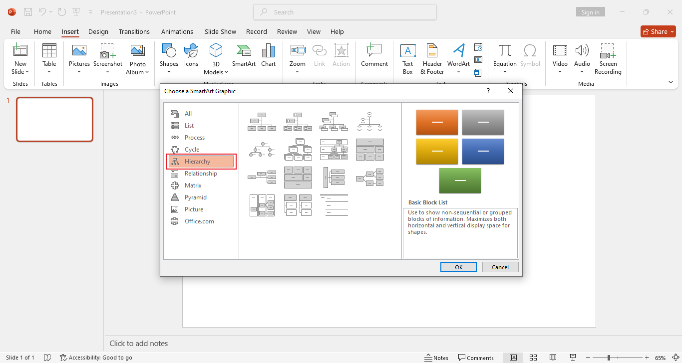 how do you create an org chart in powerpoint