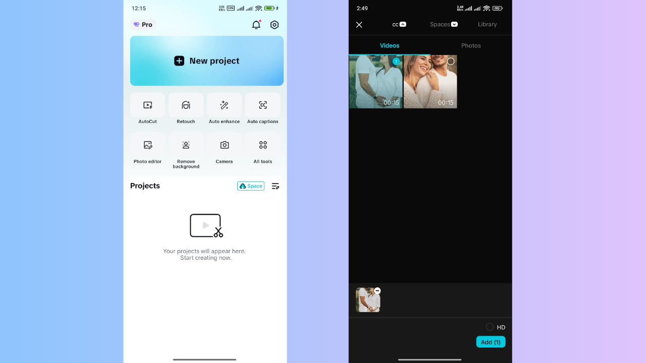 Upload video