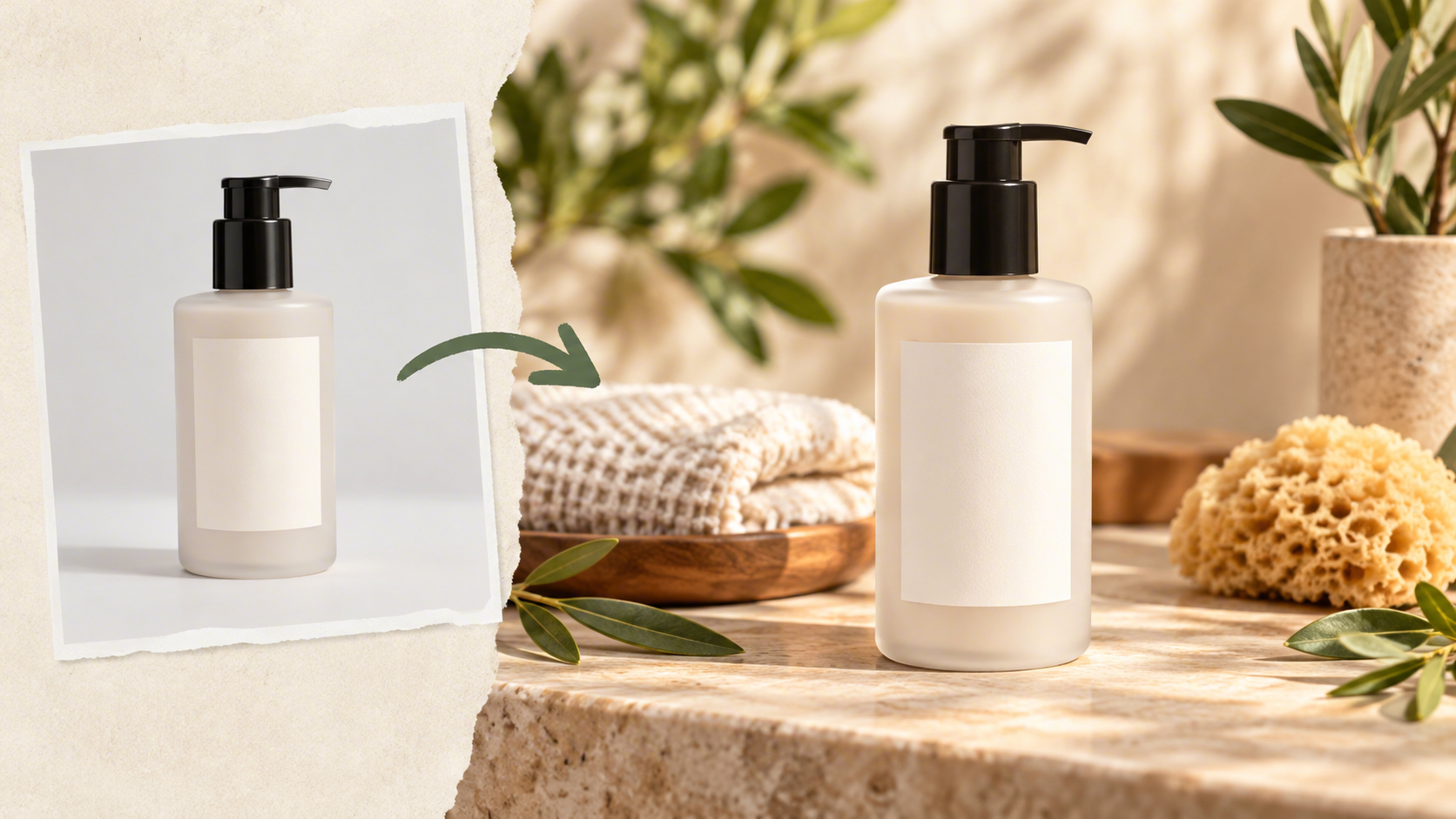 Change Product Photo Backgrounds While Preserving Labels and Shape