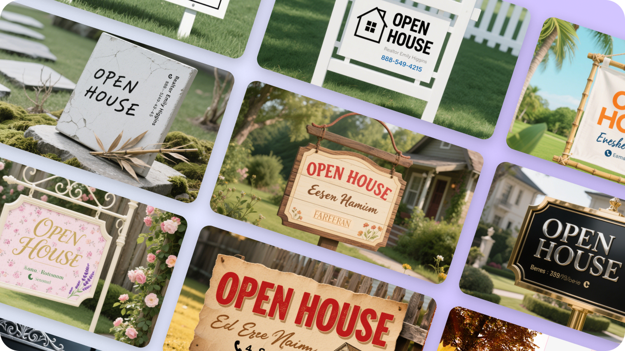 Custom lawn sign templates