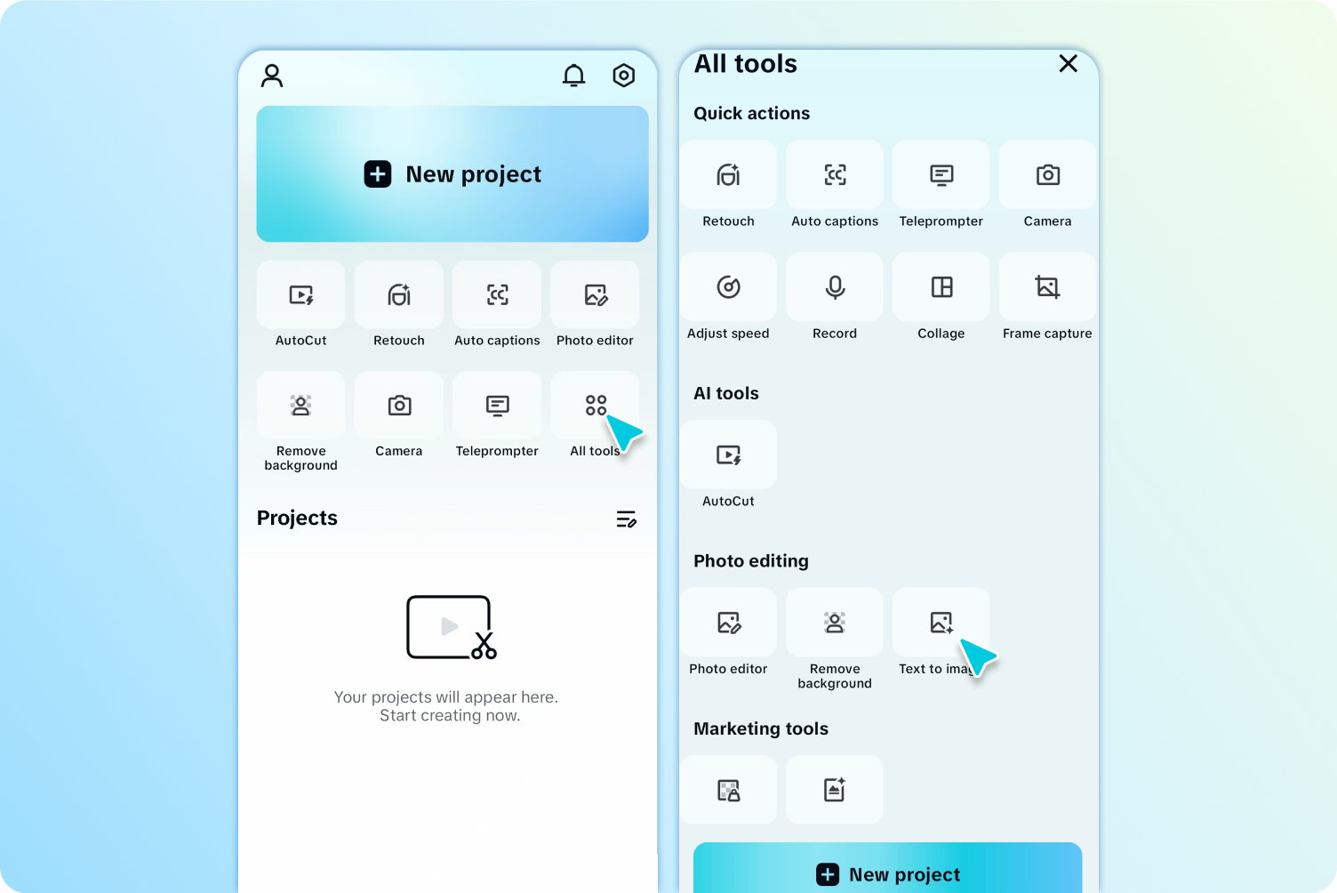 텍스트를 이미지로 변환 접근