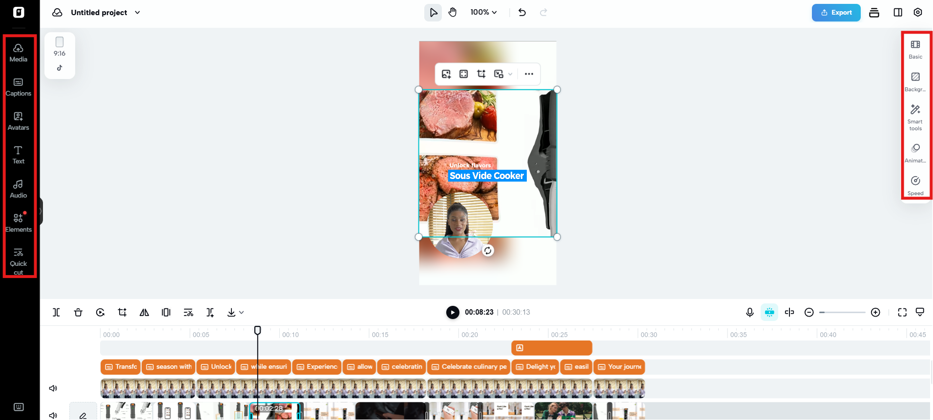 Edit more to refine the video