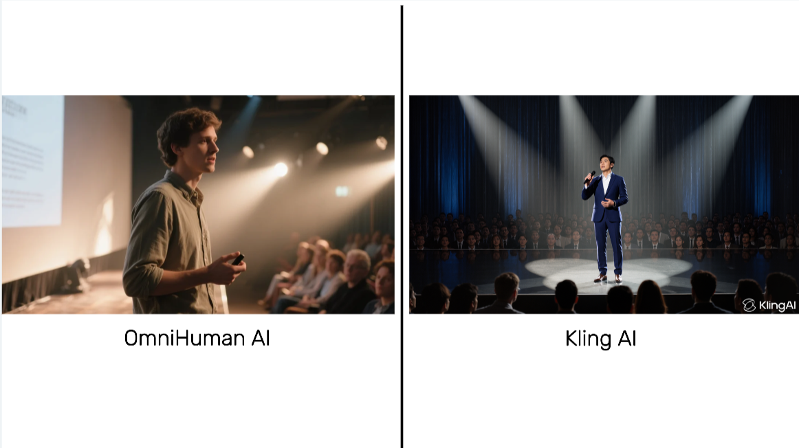 OmniHuman vs Kling AI image for Test-2
