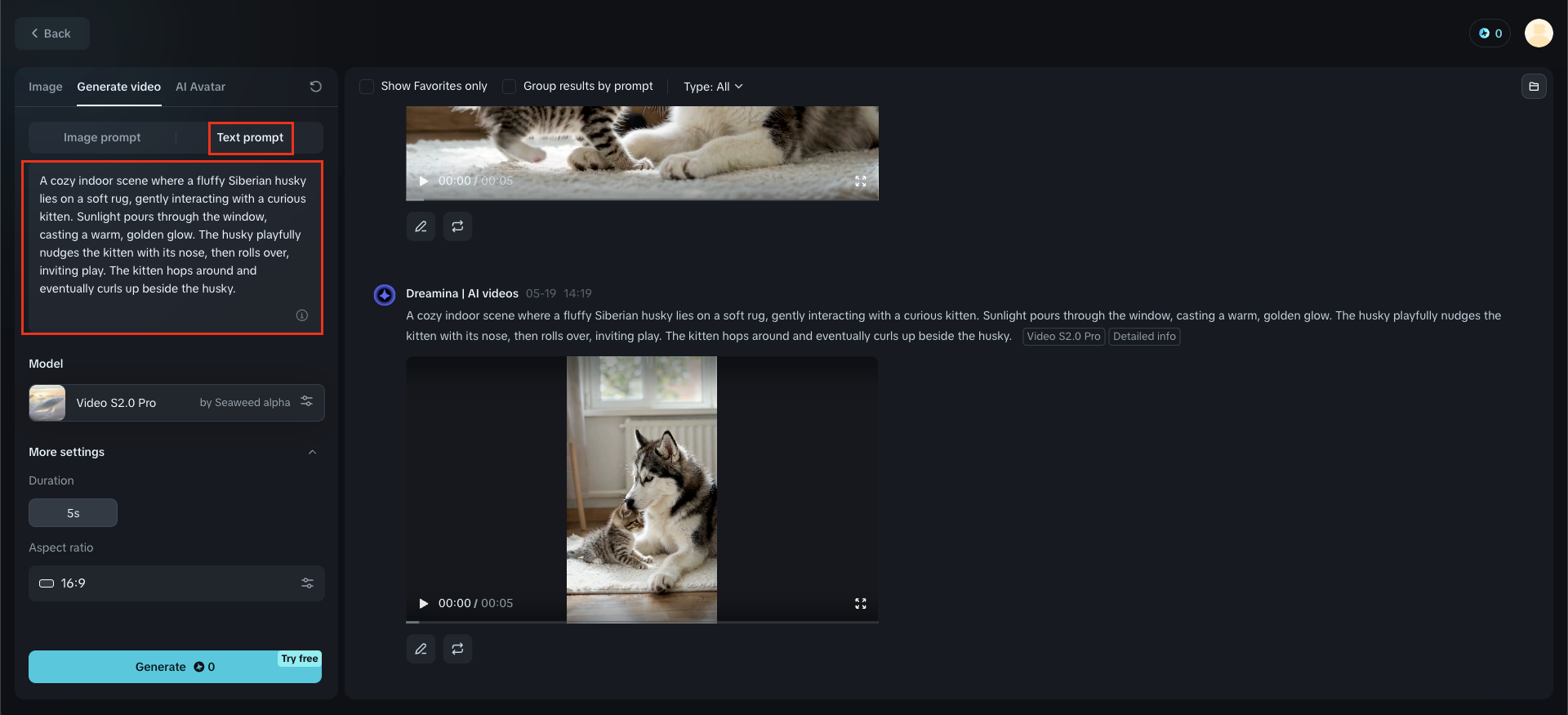 TikTok video ai generator