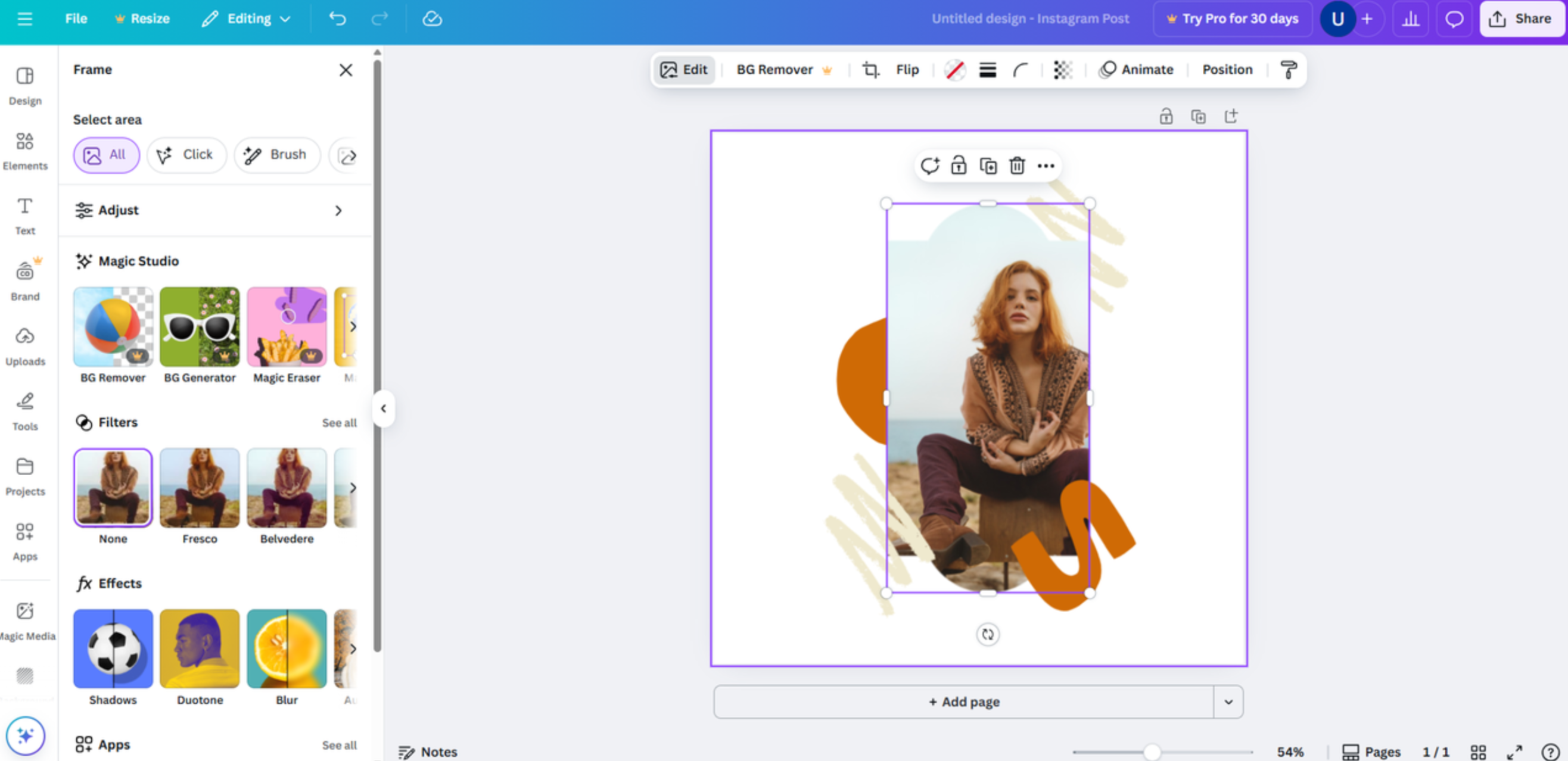 Affiche basée sur l'image par le générateur d'affiches IA gratuit de Canva