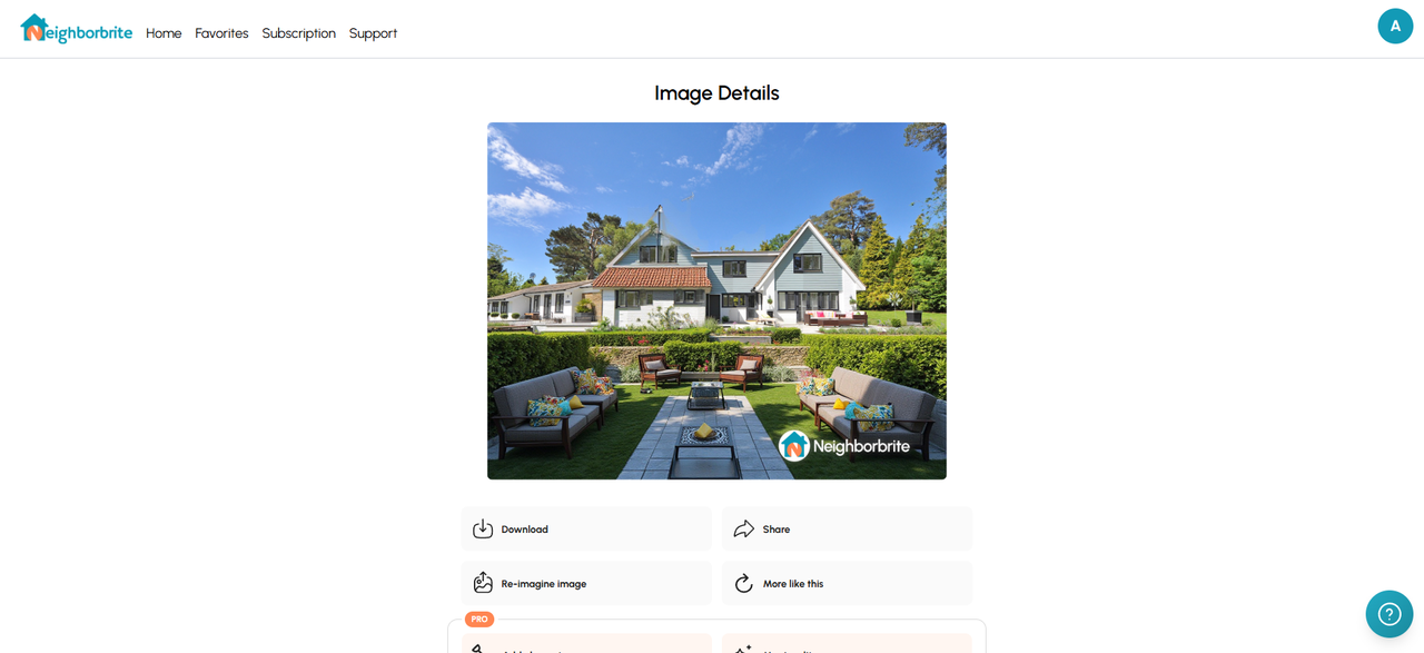 Neighborbrite ferramenta de design de quintal com IA