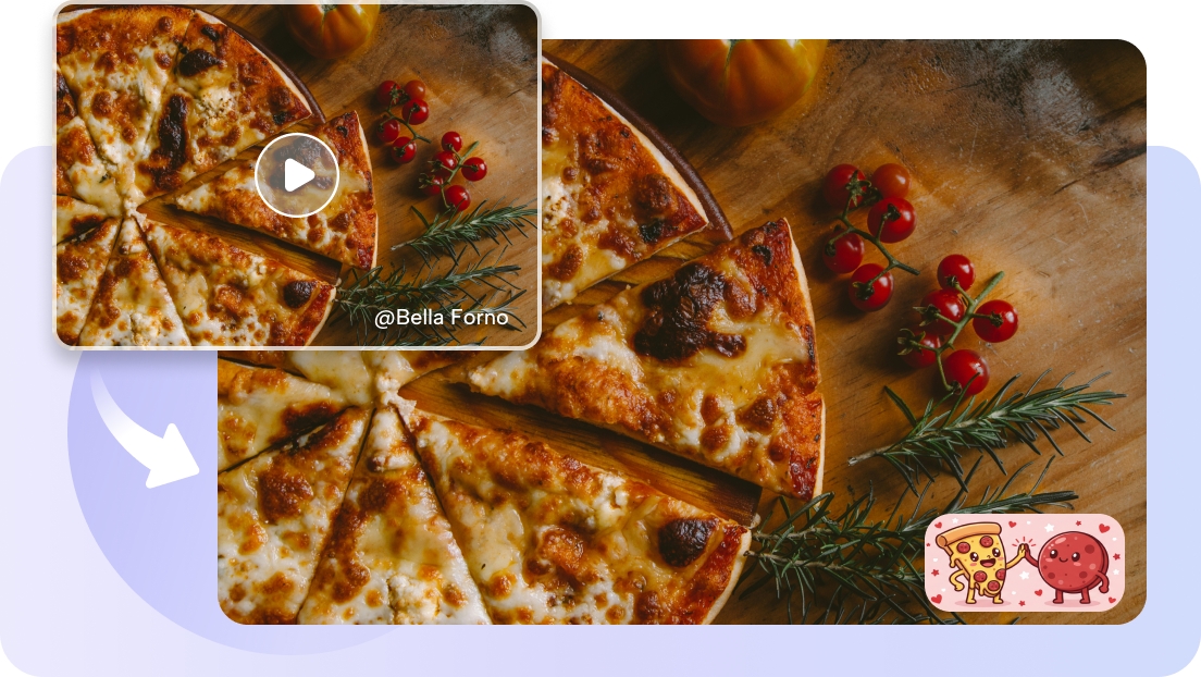 Apply stickers to cover watermarks