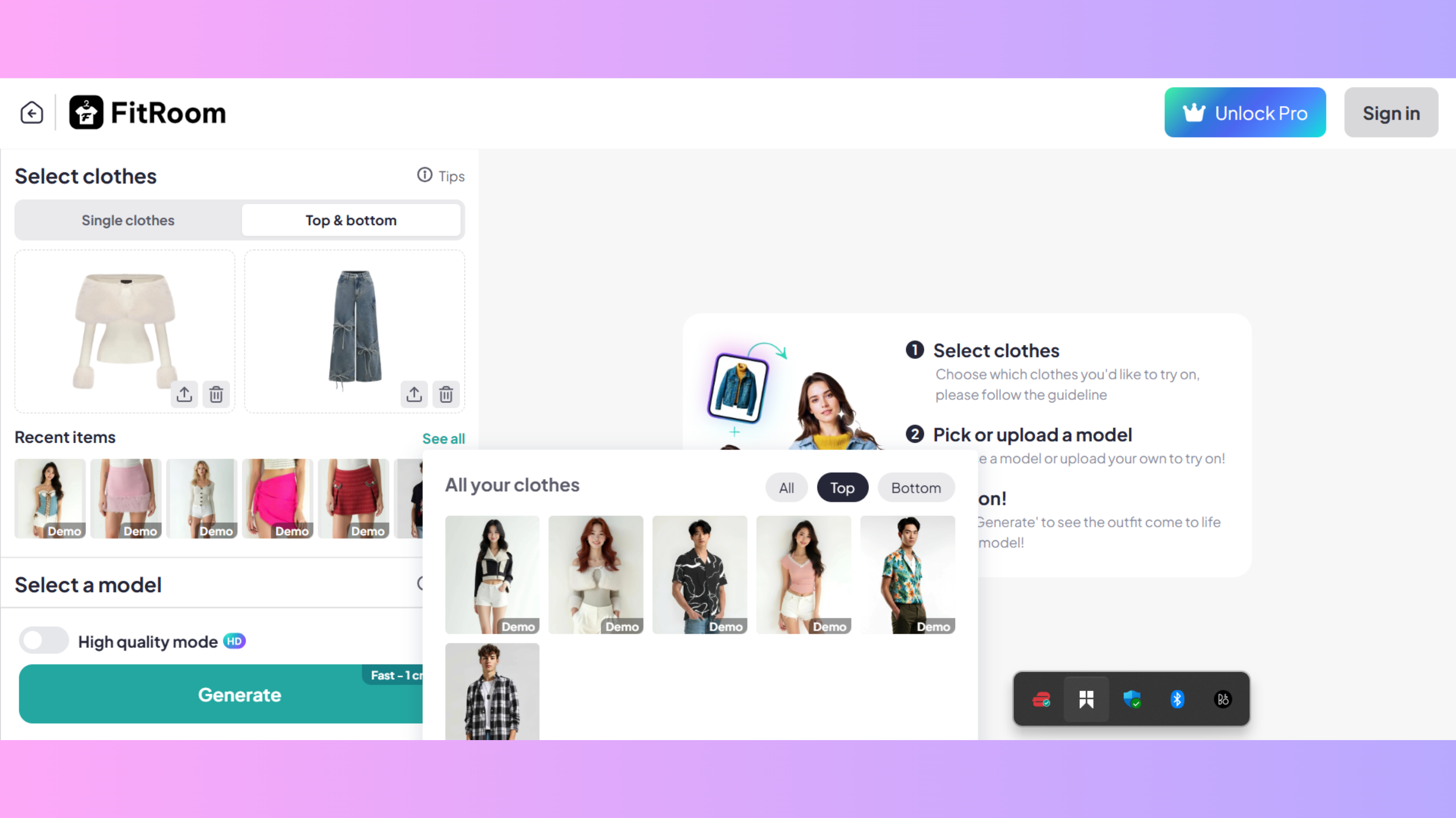 FitRoom:s virtuella showroom