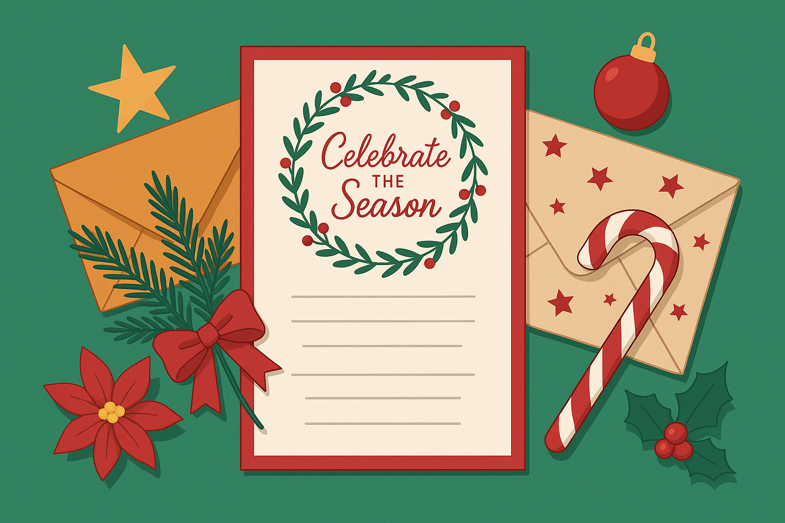 Christmas invitation template