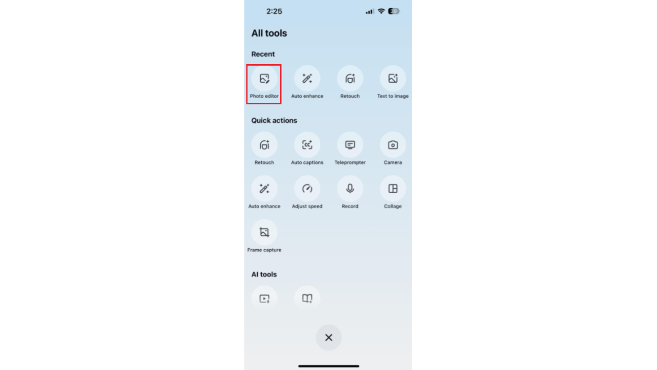 CapCut App photo editor