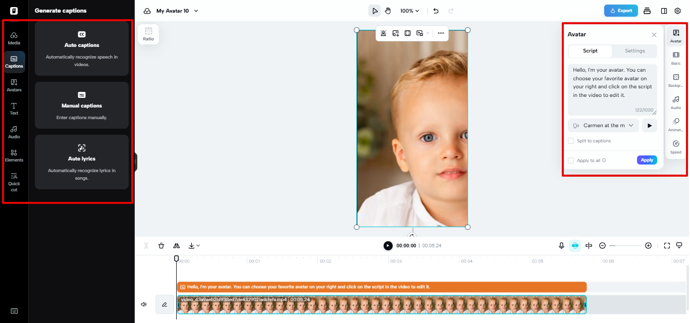 Video editor Pippit