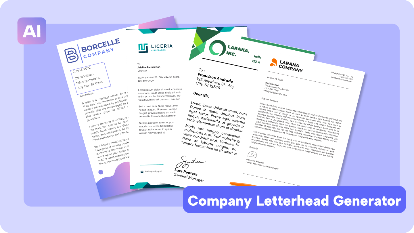 company letterhead generator