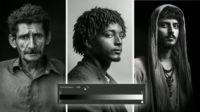 High-contrast black and white image