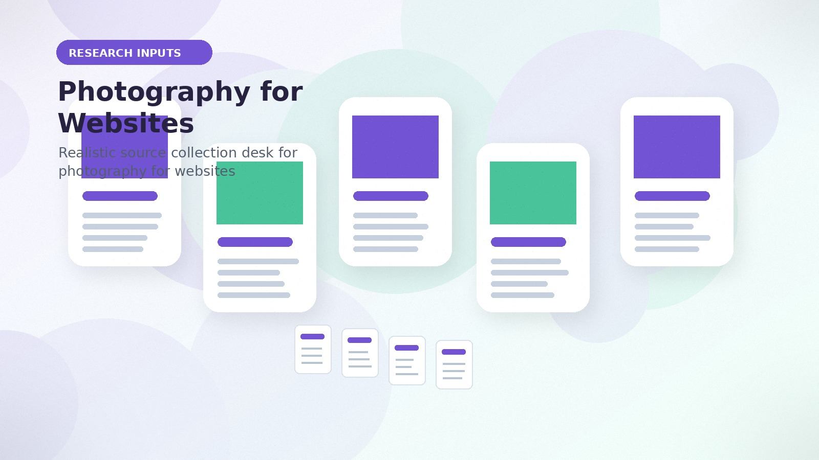 Photography for Websites realistic research inputs visual for photography for websites