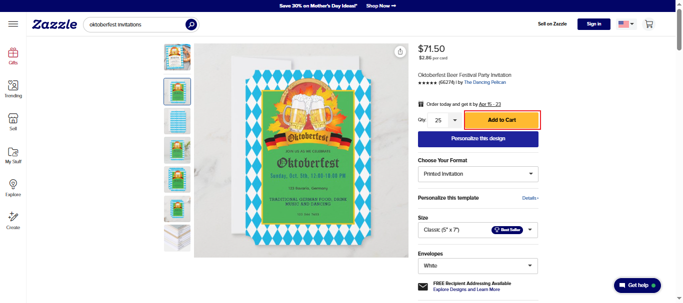 Oktoberfest party flyer