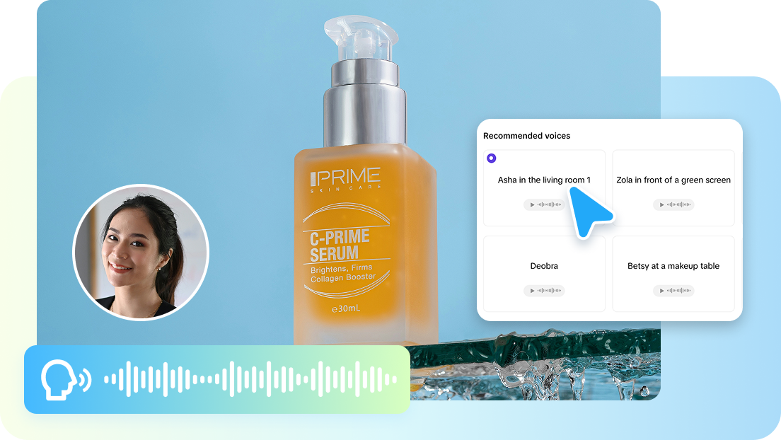 AI avatars for commercial content