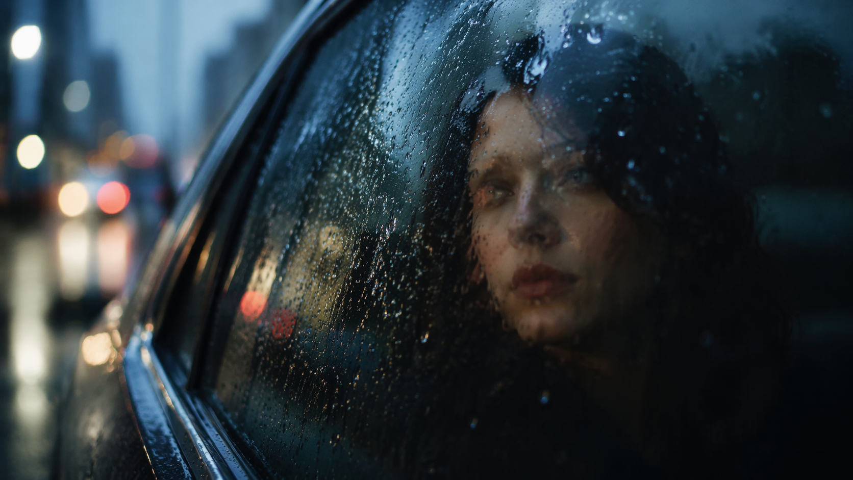 Dreamina prompt gesehen regen prompt Beispiel 4: Nasses Pflaster Editorial
