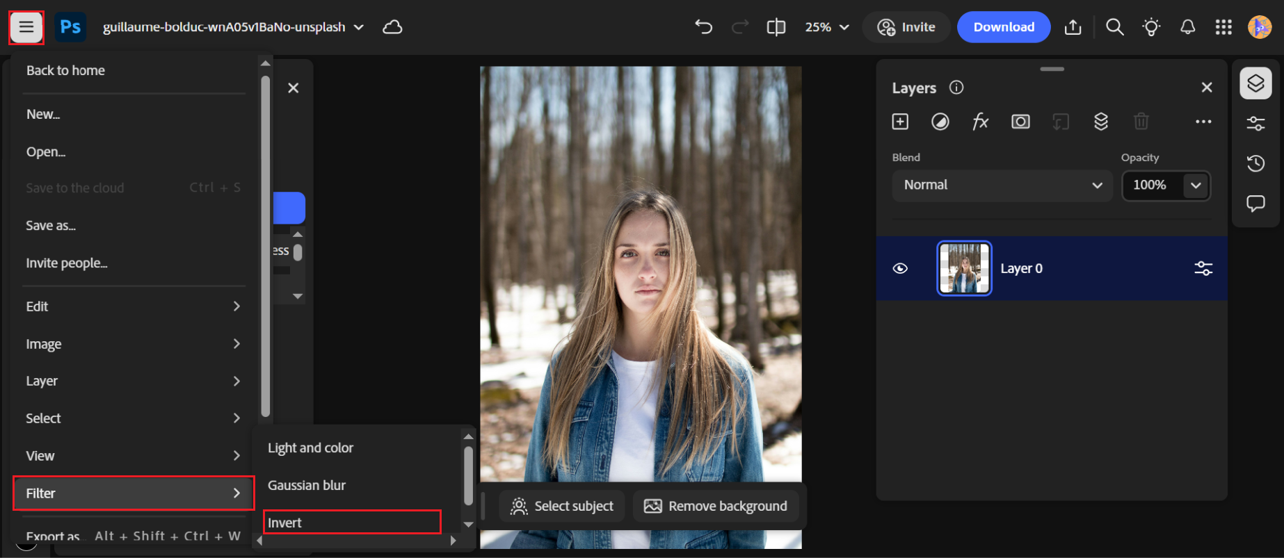 jak przerobić zdjęcie na szkic Photoshop