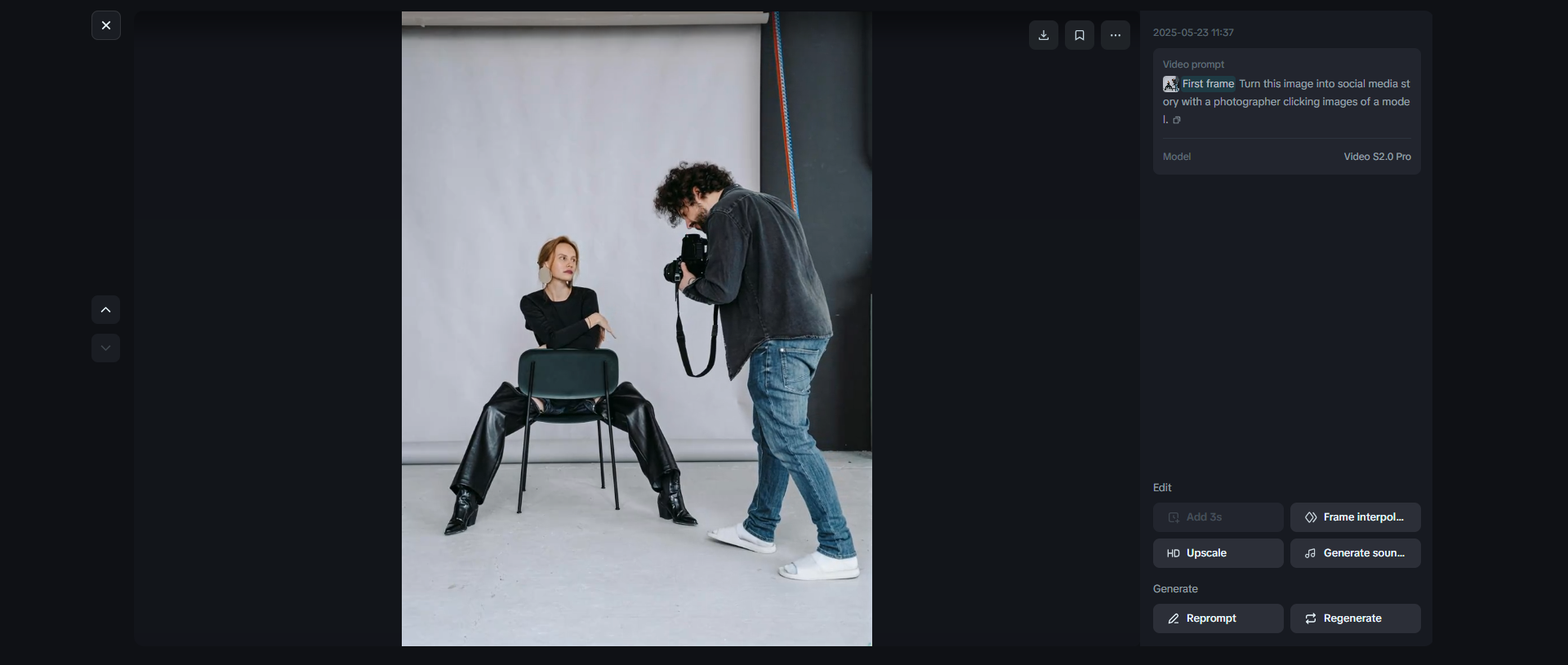 Social media story clips