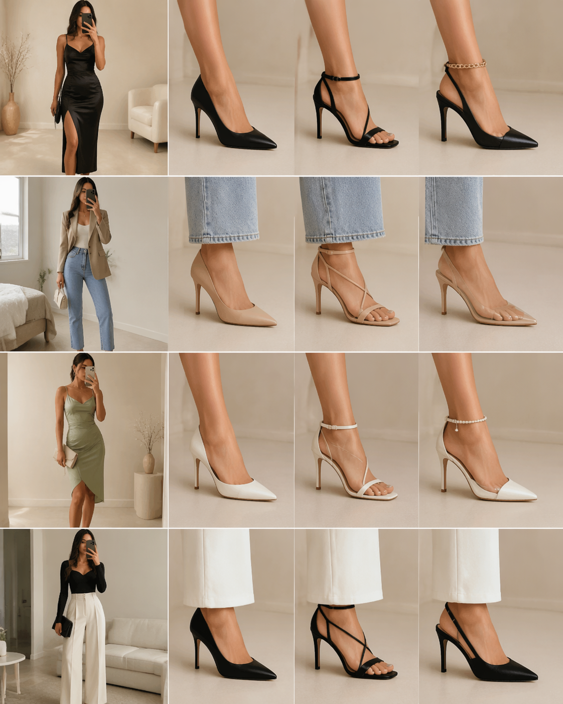 Dreamina virtual high heels try on prompt example 3: platform heels fashion look