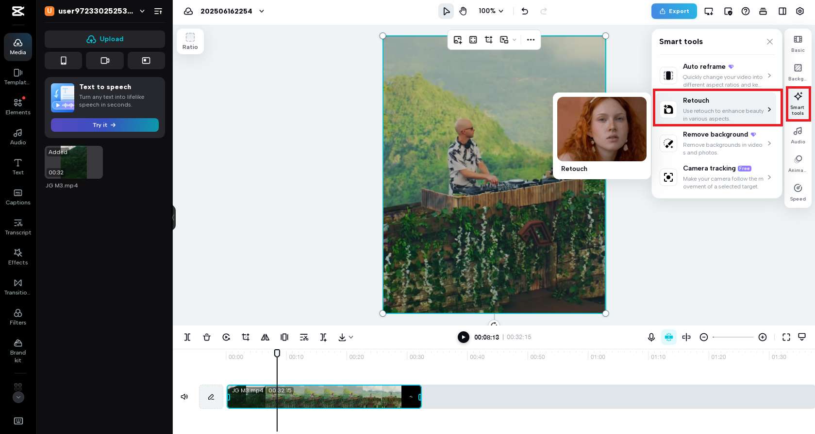 Omfattande retuscheringsmöjligheter