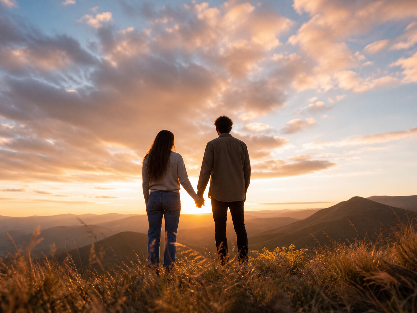 Couple Sky Photo Trend prompt example 1