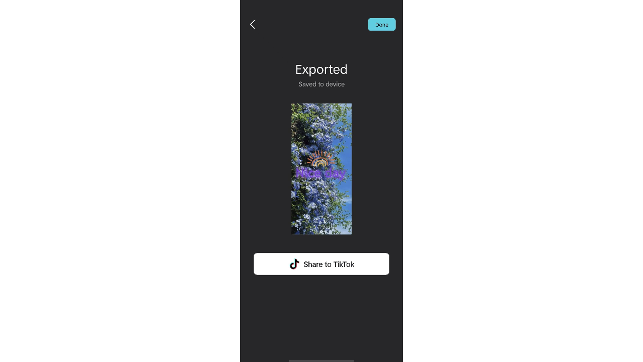 Save your enhanced video