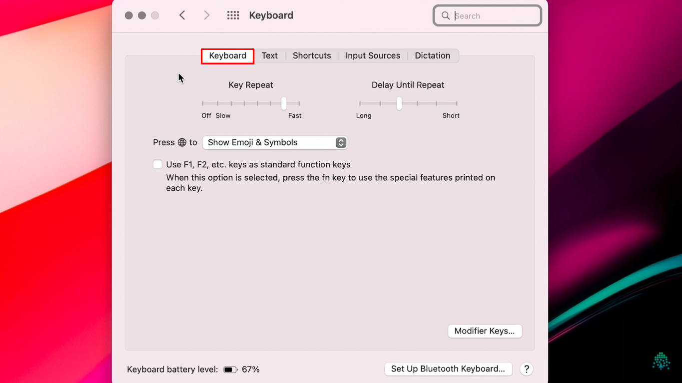 Accessing the speech-to-text feature on Mac