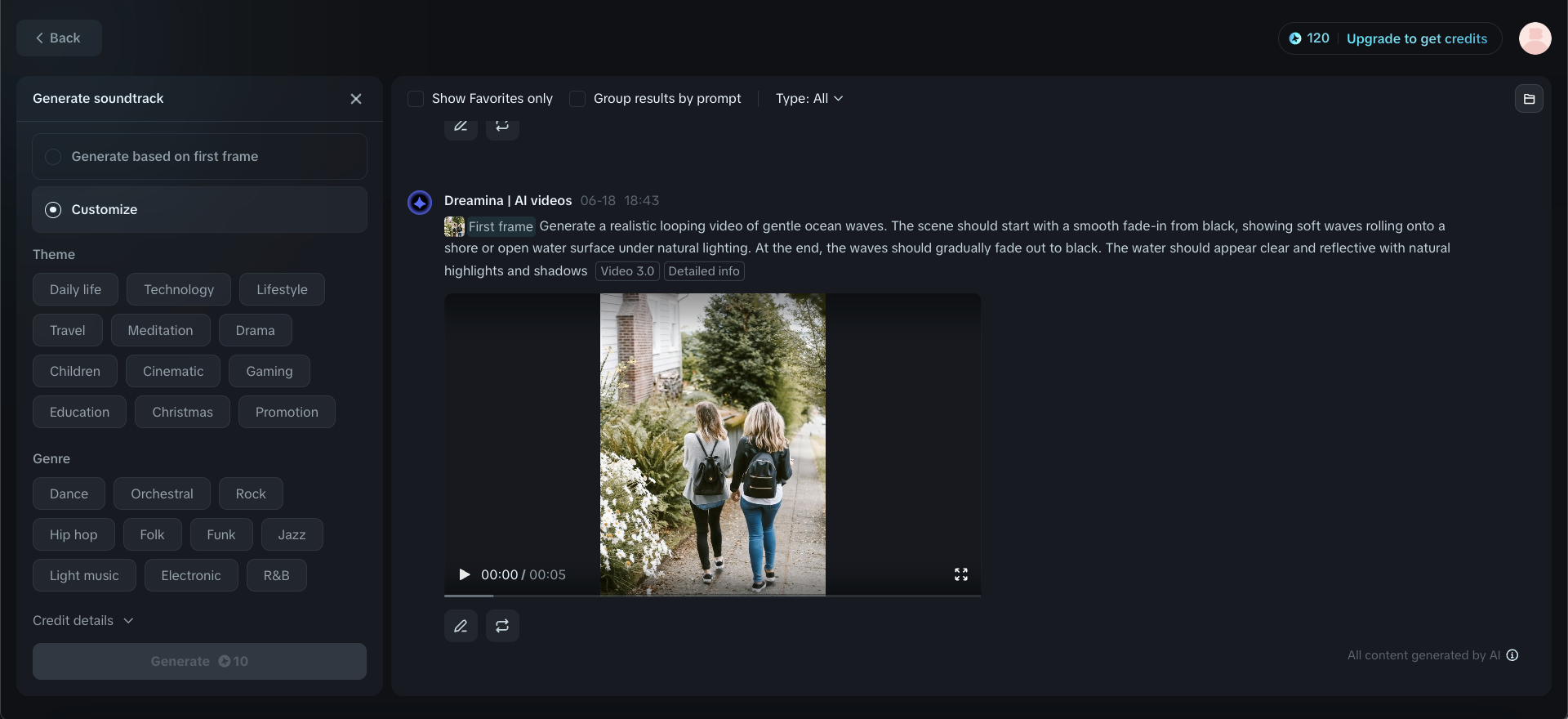 Hasilkan runut bunyi