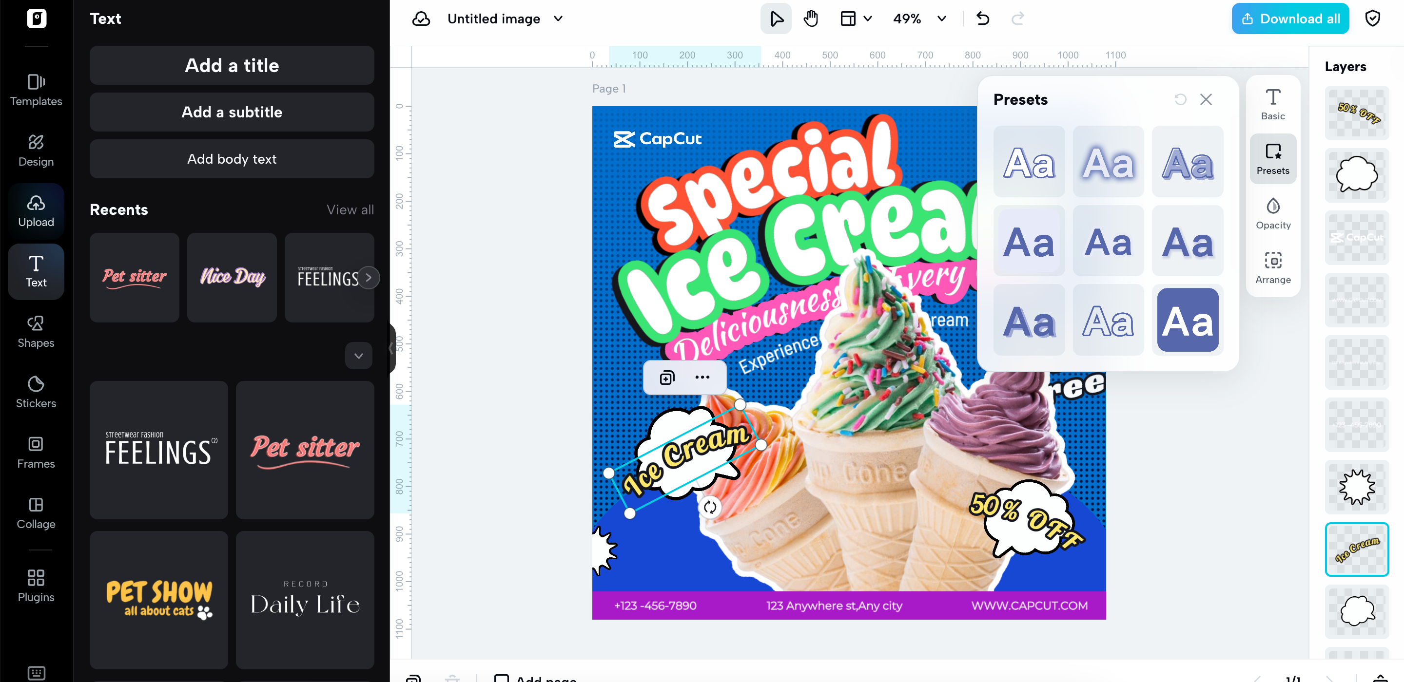 Naaangkop na mga istilo ng teksto