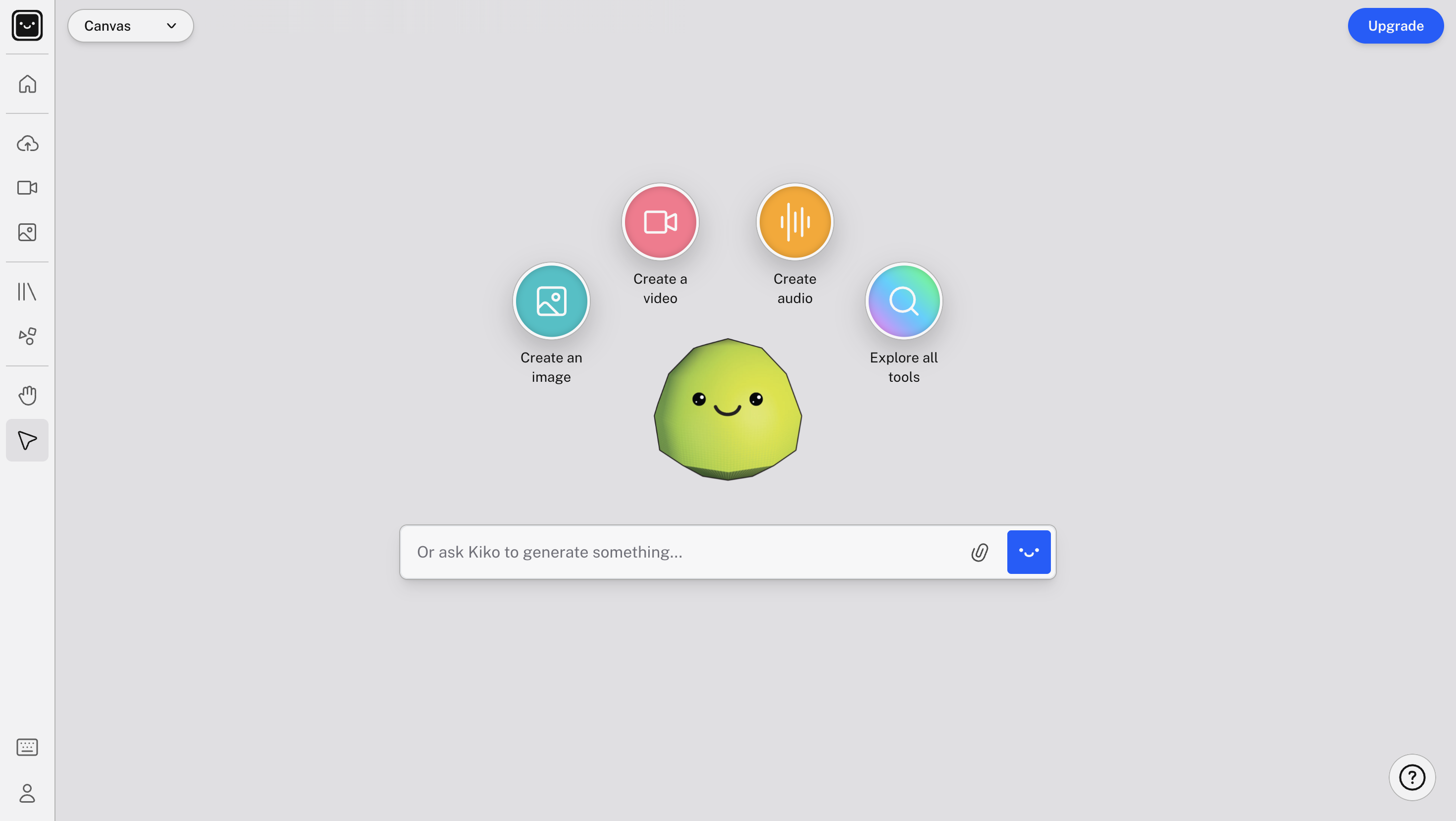 Kaiber AI homepage