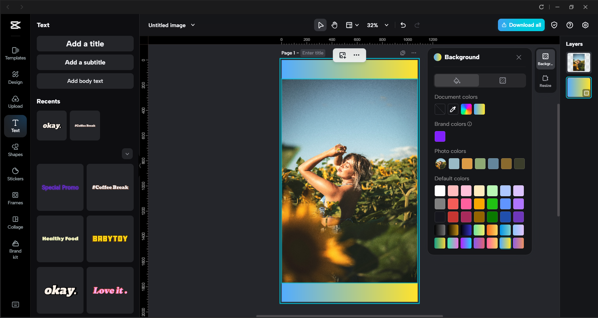 Schnittstelle des CapCut Desktop-Video-Editors - ein vielseitiges Werkzeug für die Bildbearbeitung