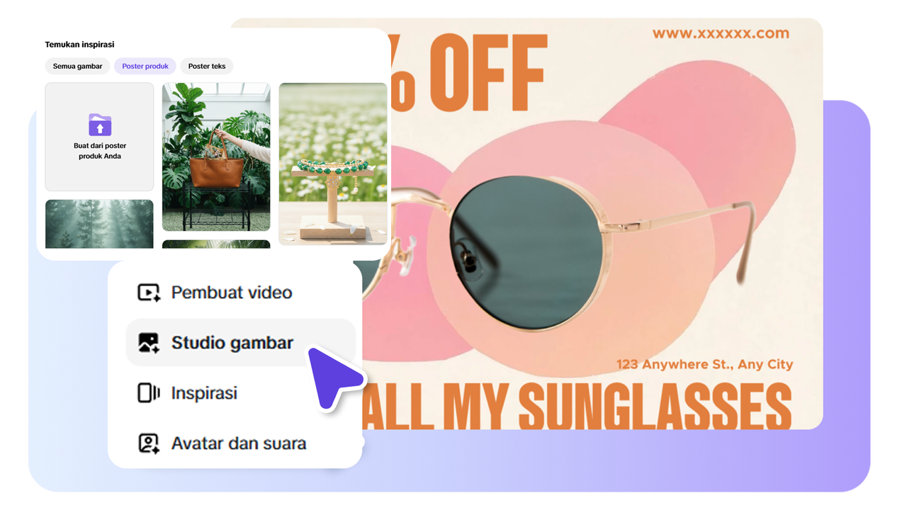 Buat latar belakang foto instan untuk promosi produk