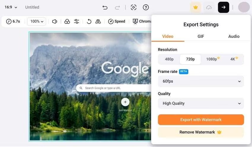 Exporting and sharing the video
